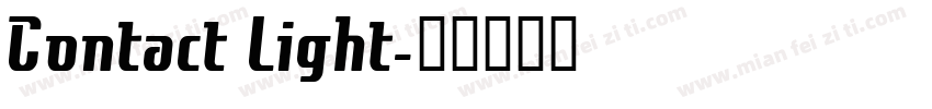 Contact Light字体转换